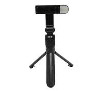 Riuulity Trépied pour Téléphone Portable avec Lumière de Remplissage, Télécommande Rotative pour Parler Vidéo, Base Améliorée pour des Selfies Stables et des Photos de Famille
