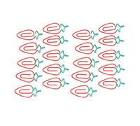 Riuulity Trombones à Fraises Mignons Trombones en Métal galvanisé pour le Bureau à Domicile, 100 Pièces Large Application pour les étudiants Enfants Style Fraise