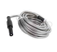 Riuulity Tuyau D'arrosage Extensible en Acier Inoxydable, Léger, Plusieurs Modèles de Pulvérisation pour Arroser la Pelouse des Plantes, Laver le Jardin et les Voitures (Sottise)