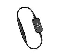 Riuulity Variateur de Bande LED avec Interrupteur Tactile pour Ampoule RVB de Couleur Unique, Contrôleur 12-24 V 4 A, Interrupteur Marche/arrêt, Opération Facile pour L'éclairage Domestique (BLACK)