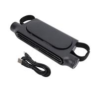 Riuulity Ventilateur de Refroidissement du Siège D'auto Usb sans Lame, Ventilateur de Casque calculé à 3 Vitesses Réglable avec Conception D'angle (BLACK)