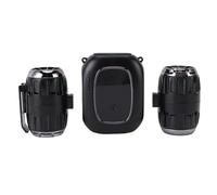 Riuulity Ventilateurs Portables à Double Turbine pour le Shopping, Taille Rechargeable pour à la Plage, Affichage LED, Taille 17,5x9,5 Cm