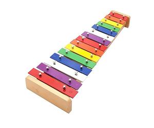 Riuulity Xylophone coloré de 15 Notes pour L'éducation Musicale Précoce des Tout-petits avec des Touches Métalliques Durables et un Design Léger
