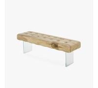 RIVA 1920 banc GIACINTO (Pieds en verre transparent/extra clair - bois massif)