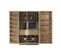 RIVA 1920 meuble à vin CAMBUSA WINE JUMBO (A2 - Bois massif et métal)