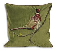 Riva Accueil Coussin Rempli Hunter Velours Polyester, Naturel, 45 X 45 Cm