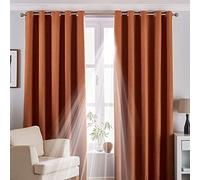 Riva Accueil Eclipse Blackout Oeillet Rideaux, Polyester, Canard Oeufs, 168 X 183 Cm