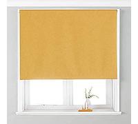 Riva Accueil Eclipse Blackout Rouleau Aveugle, Polyester, Ocre, 153 X 162Cm