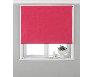 Riva Accueil Eclipse Blackout Rouleau Aveugle, Polyester, Rose, 153 X 162Cm