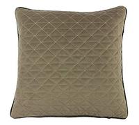 Riva Accueil Quartz Plume Coussin Rempli, Polyester, Taupe/Gris Anthracite, 45 X 45 Cm (18" X 18")