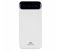 Riva Case Rivapower VA2240 - Banque d'alimentation - 10000 mAh - 37 Wh - 10 Watt - 2.1 A - 2 connecteurs de sortie (USB) - blanc