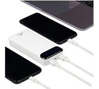 Riva Case Rivapower VA2280 - Banque d'alimentation - 20000 mAh - 74 Wh - 10 Watt - 2 A - 2 connecteurs de sortie (USB) - blanc Blanc G