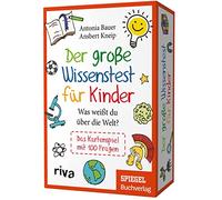 RIVA Der große Wissenstest für Kinder - Was weißt du über Die Welt?: Das Kartenspiel mit 100 Fragen