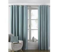 Riva Home Atlantic Rideaux à œillets, Rideaux RV1072 (229cm x 229cm) (Bleu clair)