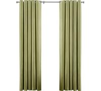 Riva Home Atlantic Rideaux à œillets, Rideaux RV1072 (168cm x 229cm) (Vert)