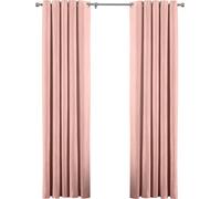 Riva Home Atlantic Rideaux à œillets, Rideaux RV1072 (229cm x 137cm) (Rose clair)