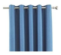 Riva Home Eclipse - Rideaux occultants (Taille 5: 168 x 229cm) (Denim) - UTRV1083 Multicolore G