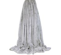 Riva Home Empress couverture en Fourrure artificielle RV1028 (130cm x 180cm) (Gris)
