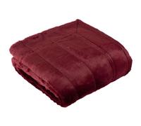 Riva Home Empress couverture en Fourrure artificielle RV1028 (140cm x 200cm) (Rouge rubis)