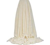 Riva Home Empress couverture en Fourrure artificielle RV1028 (130cm x 180cm) (Crème)