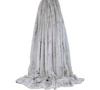 Riva Home Empress couverture en Fourrure artificielle RV1028 (130cm x 180cm) (Gris)