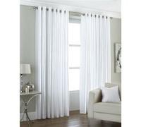 Riva Home Fiji - Ensemble de rideaux à œillets () (Blanc) - UTRV406 Blanc