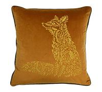 Riva Home Furn. Forêt Faune Fox Polyester Coussin Rempli, Polyester, Rust/Mink