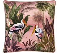 Riva Home - Paoletti - Botanique - Housse de coussin "Platalea" RV2658 (Taille unique) (Rose/Vert)