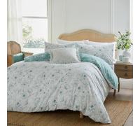 Riva Home Parure de lit Wylder Nature Bella - Parure de lit Douce et réversible à Motif Floral (Bleu - Simple)