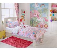 Riva Home Rideaux à plis licorne , Rideaux RV1053 (168cm x 183cm) (Rose)