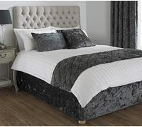 Riva Home Vérone Verona B/Wrap SKS Pewter, Polyester, Zinngrau, Super King