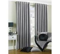 Riva Home Wellesley - Ensemble de rideaux à œillets (168 x 183cm) (Argent) - UTRV952 Multicolore