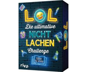 RIVA LOL - Die ultimative Nicht-Rire Challenge - Edition für Schüler : Mit den besten Witzen, Flachwitzen, Scherzfragen. Partyspiel für Kindergeburtstage. AB 8 Jahren