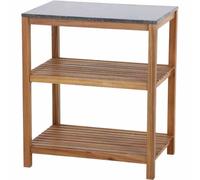 Riva Outdoor-Kitchen Küchenmodul Gartenküche Partie Centrale Ouverte Acacia Avec