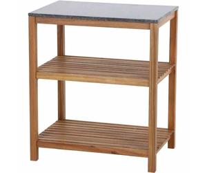 Riva Outdoor-Kitchen Küchenmodul Gartenküche Partie Centrale Ouverte Acacia Avec