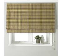 Riva Paoletti Aviemore Blackout Romain Aveugle - Thistle Brown - Heritage Tartan Check - Laine Faux Effet (Raccords Inclus) - 100% Polyester - Largeur 153Cm X 137Cm Goutte (60" X 54" Pouc