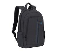 'RivaCase 7560 Black Notebook Sac à Dos hydrofugeimperméable avec de Rembourrage Anti-Choc pour Ordinateur Portable jusqu'à 15.6 "& Tablettes jusqu'à 10.1", nNoir 15.6-0