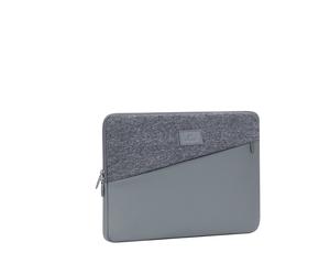 Rivacase 7903-GREY Housse 13.3" Polyester/Polyéthylène Gris, Compatible iPad Pro 12.9/MacBook Air/Pro 13, Dimensions Internes 325x20x235mm, 240g