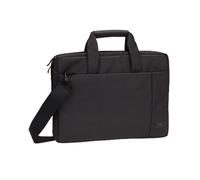 Rivacase 8221 Malette 13.3" Polyester Noir - Dimensions 350x65x265mm, Compartiment 330x40x240mm, Poids 470g - Code SH 84733080