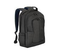 Rivacase 8460-BLACK Sac à Dos 17" Polyester Noir, Compartiment Laptop 290x420x45mm, Dimensions 320x470x135mm, Poids 717g, Poches Tablette et Accessoires