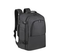 RivaCase 8465 Black Eco Sac à dos pour ordinateur portable 17,3", Noir, 17,3"