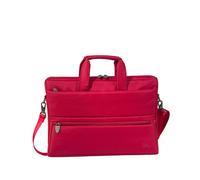 Rivacase 8630-RED Sac Messenger 15.6" Polyester Rouge, Compartiment 390x285x40mm, Sangle épaule, 405x60x295mm, Résistant Poussière/Rayures