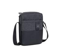 Rivacase 8811BK Sac Messenger 11" Noir Polyester/Polyuréthane, Compatible Toutes Marques, Dimensions Intérieures 210x55x290mm, Poids 430g