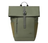 Rivacase Eden sac à dos Sac à dos de voyage Olive Cuir bycast, Polyester, Polyéthylène téréphtalate recyclé (rPET)