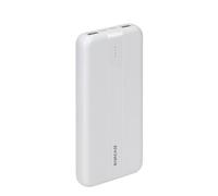 Rivacase, Powerbank 10000mAh 2 USB-A/USB-C FastCharge 10W avec 4 indicateurs LED, blanc