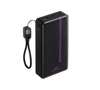 RIVACASE Powerbank VA2312 Rapid, batterie portable QC/PD 22,5 W, câble de charge USB-C vers USB-C (noir, 20000mAh)