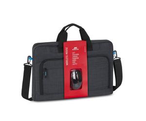 Rivacase Regent 8058 43,9 cm (17.3 ) Sac Messenger Noir, Cyan