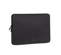 RivaCase® Suzuka Housse pour Ordinateur Portable jusqu'à 33,78 cm Noir | Housse imperméable pour ordinateur portable et MacBook - Pour le travail, l'université et les voyages