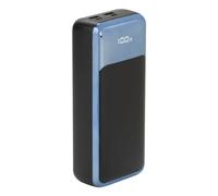 Riva Case Rivapower VA1080 - Banque d'alimentation - pour les ordinateurs portables, avec LCD - 30000 mAh - 111 Wh - 65 Watt - 5 A - PD 3.0, QC 3.0 - 4 connecteurs de sortie (2 x USB-C, 2 x USB) - noi