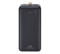 Rivacase VA1083 banque d'alimentation électrique Lithium Polymère (LiPo) 30000 mAh Noir